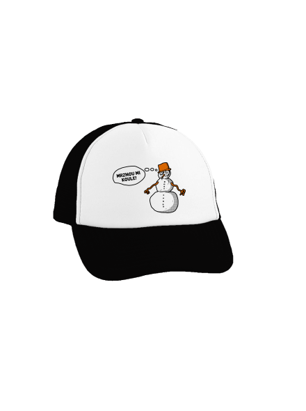 Mrznou mi koule kšiltovka truckerka Black cap