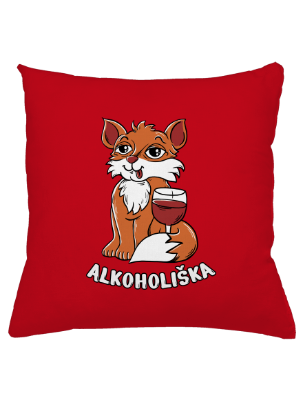 Vínová Alkoholiška polštář Red