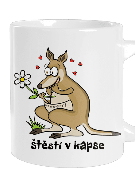 Štěstí v kapse velký hrnek White