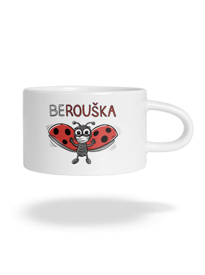 Berouška hrnek makronka White