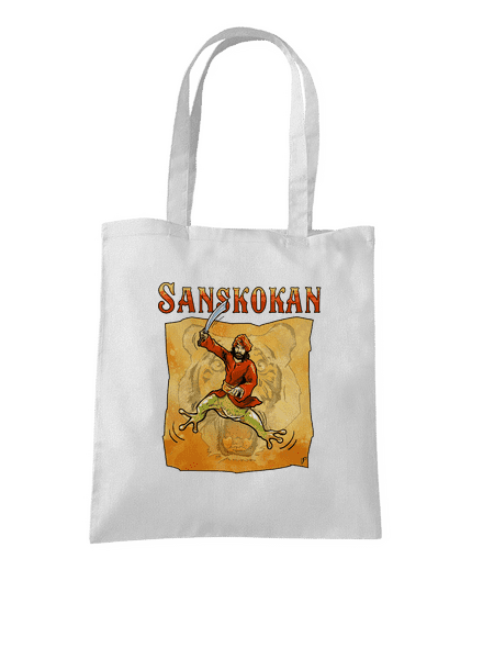 Sanskokan taška White
