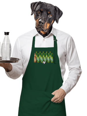 Fotbalová jedenáctka zástěra Bottle Green