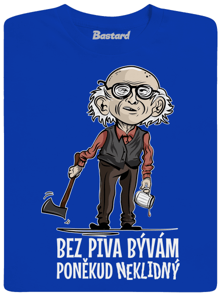 Neklidný bez piva pánské dlouhý rukáv Royal Blue