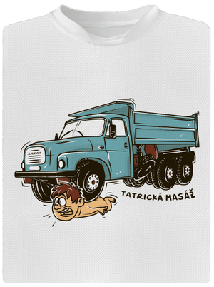 Tatrická masáž dětské sportovní tričko White