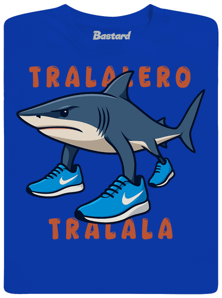 Tralalero Tralala – Italian Brainrot pánské dlouhý rukáv Royal Blue