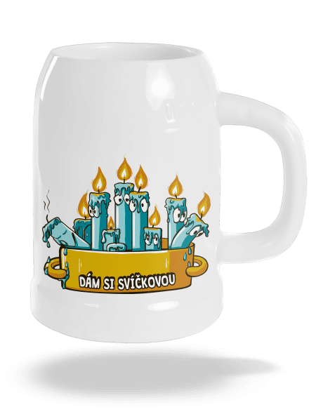 Svíčková půllitr White