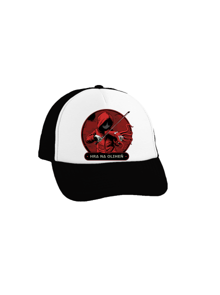 Hra na oliheň kšiltovka truckerka Black cap