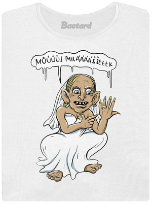 Snubní milášek dámské tričko s lemem White