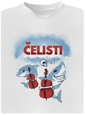 Čelisti dětské sportovní tričko White