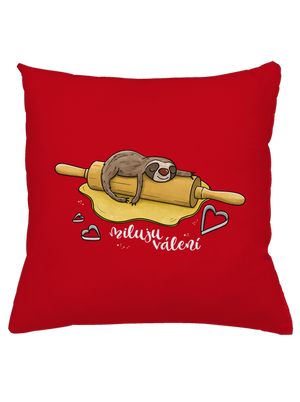 Miluju válení polštář Red