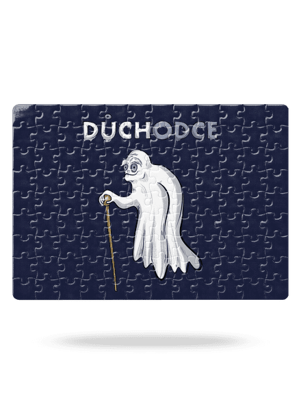 Duch důchodce puzzle White