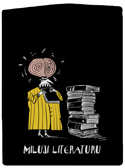 Miluji literaturu dámská mikina na zip Black