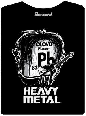 Heavy Metal dámské tričko s lemem Black