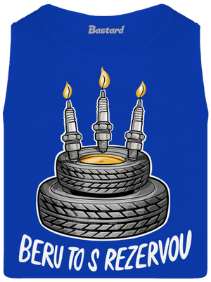 Beru to s rezervou pánské tílko Royal Blue