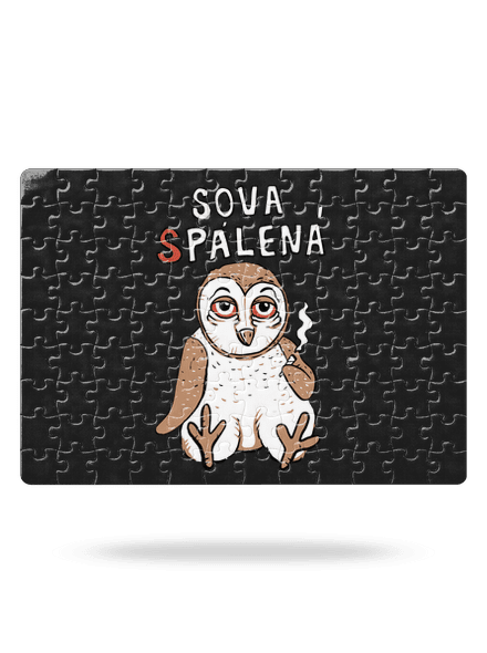 Sova Pálená puzzle White