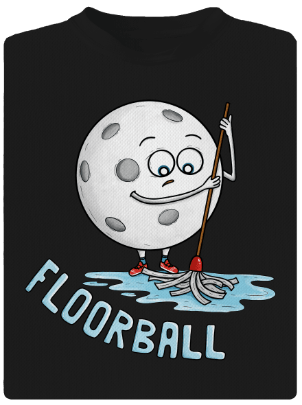 Floorball dětské sportovní tričko Black