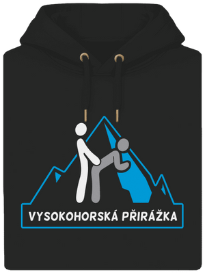 Vysokohorská přirážka unisex mikina premium Dark Black