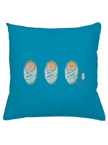 AI baby polštář Blue Turquoise