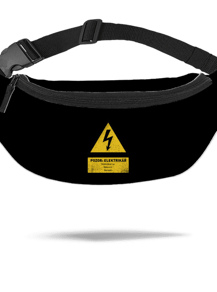 Pozor elektrikář ledvinka Black