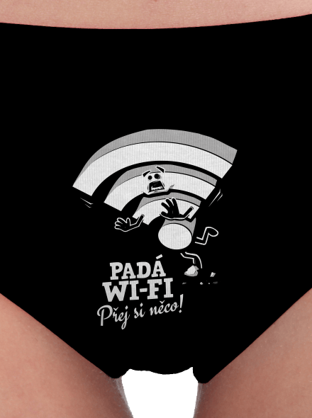 Padá wi-fi dámské kalhotky Black
