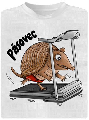 Pásovec dětské sportovní tričko White