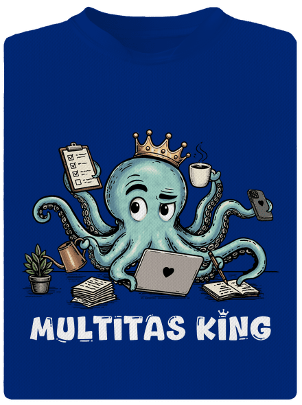 Multitas king pánské sportovní tričko Royal Blue Mal