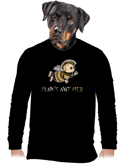 Punks Not Med pánské dlouhý rukáv Black