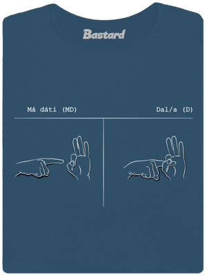 Má dáti dal dámské tričko premium Petrol Blue