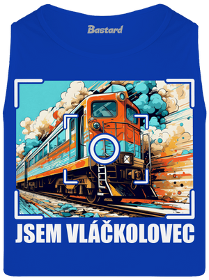 Jsem vláčkolovec pánské tílko Royal Blue