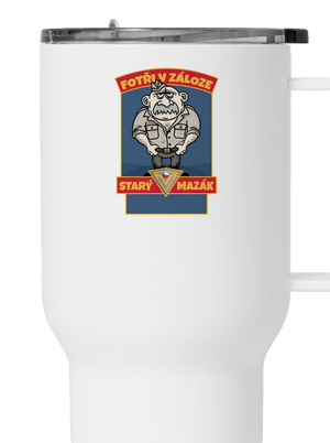 Starý mazák termohrnek White