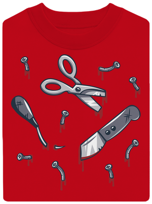 Halloween nářadí unisex mikina bez kapuce Red