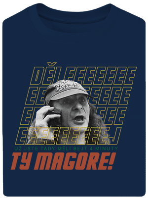 B18: Jiří Kára unisex tričko oversized Midnight Blue