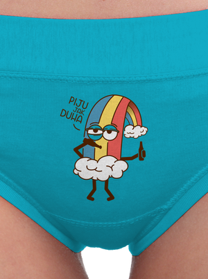 Piju jak duha dámské kalhotky Turquoise