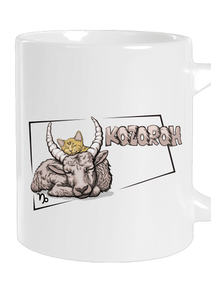 Kočičí horoskop: Kozoroh velký hrnek White