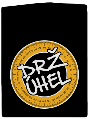 Drž úhel pánská mikina na zip Black