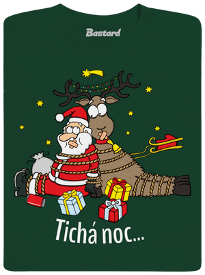 Tichá noc pánské tričko Bottle Green