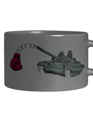 Tank hrnek makronka Grey Macaron