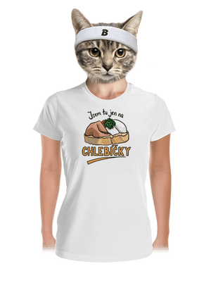 Na chlebíčky dámské sportovní tričko White