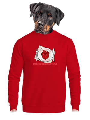 unisex mikina bez kapuce