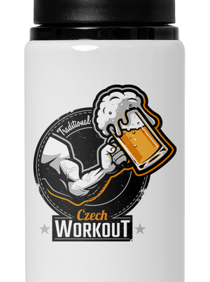 Czech Workout lahev na vodu White