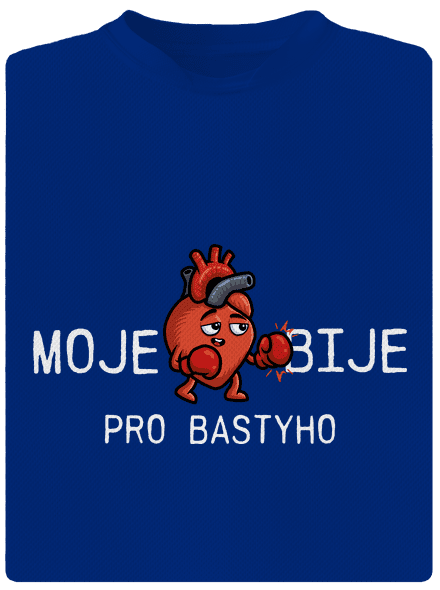 Moje srdce bije pánské sportovní tričko Royal Blue Mal
