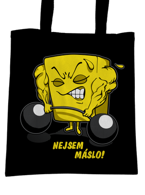 Nejsem máslo taška Black