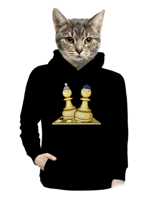 Šach a Mat dámská mikina klokanka Black