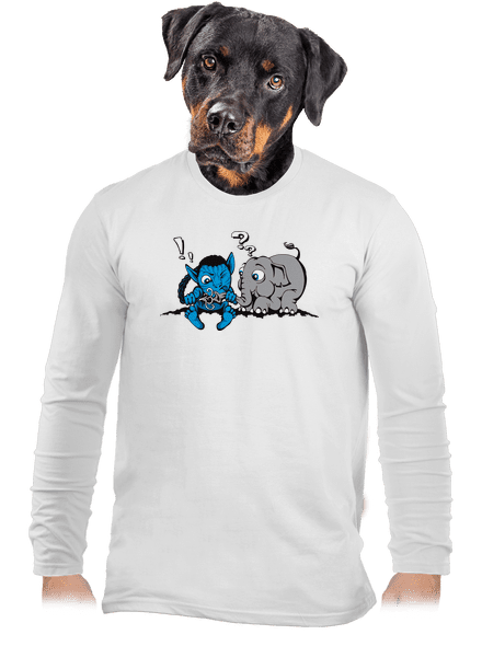 Error 501 pánské dlouhý rukáv White