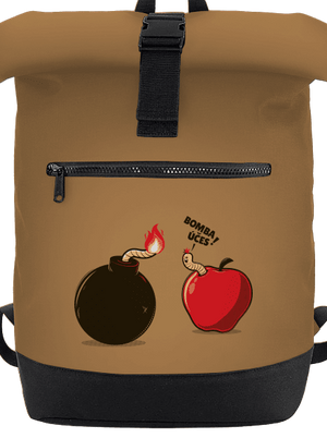 Bombovej účes batoh Caramel