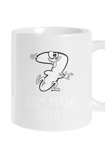 Jsem pěkné číslo klasický hrnek White