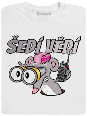 Šedí vědí - myš dětské tričko White