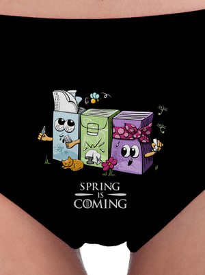 Spring is coming dámské kalhotky Black