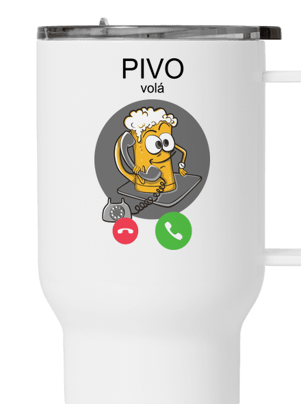 Pivo volá termohrnek White