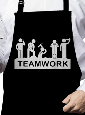 Flákači zástěra Black